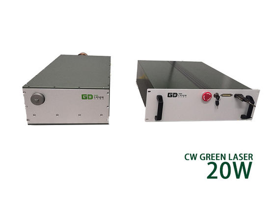 CW Green Fiber Laser 20W Single Mode Nanosecond