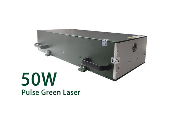 Laser Serat Hijau 50W Nanodetik Sumber Laser Pulsa Tunggal untuk Pemotongan Penandaan Mikrokemasan