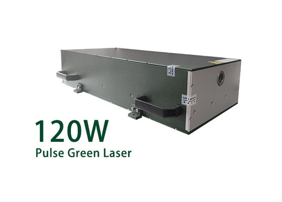 120W Single Pulsed Nanosecond Green Fiber Laser untuk Ukiran Pemotongan Penandaan